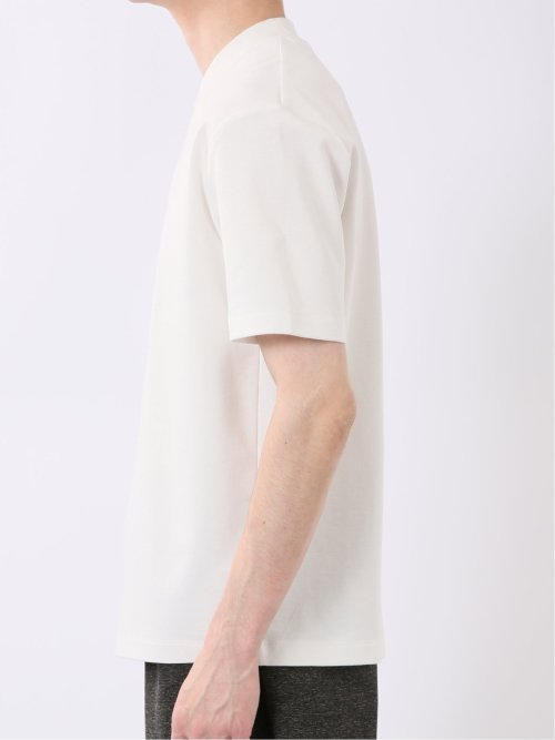 【DRESS T-SHIRT】シルケットポンチ スロープネック 半袖 Tシャツ