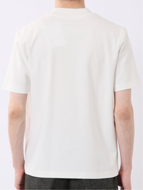 【DRESS T-SHIRT】シルケットポンチ スロープネック 半袖 Tシャツ