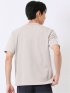 ストレッチ 接触冷感 抗菌防臭 UV シルケットポンチ 綿混 スロープネック 半袖 Tシャツ メンズ