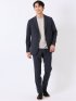 ストレッチ 接触冷感 抗菌防臭 UV シルケットポンチ 綿混 スロープネック 半袖 Tシャツ メンズ