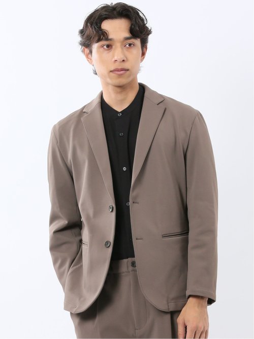 カットツイル 2ボタンテーラードジャケット(セットアップ可能)