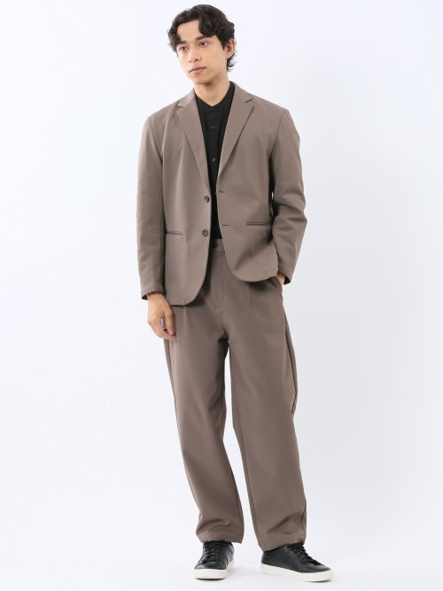 カットツイル 2ボタンテーラードジャケット(セットアップ可能)