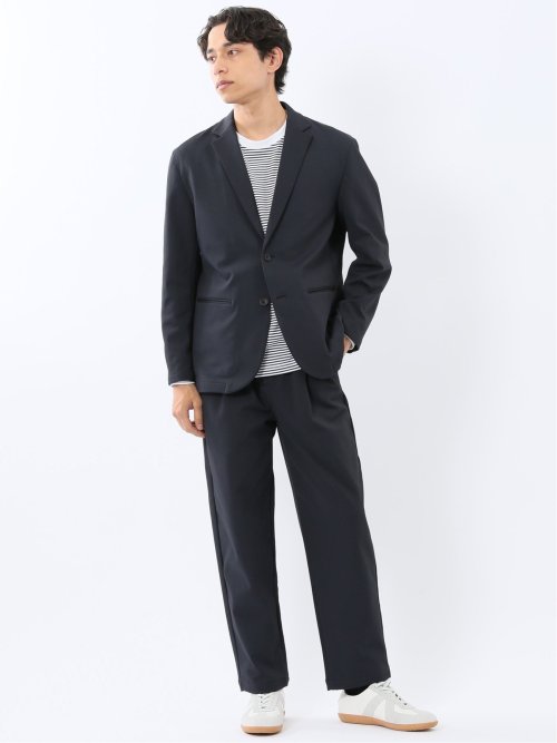 カットツイル 2ボタンテーラードジャケット(セットアップ可能)