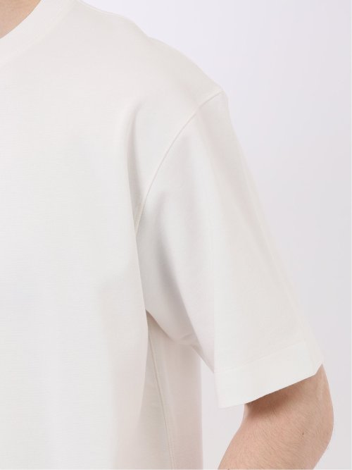 ストレッチ 接触冷感 抗菌防臭 UV シルケットポンチ 綿混 クルーネック 半袖 Tシャツ メンズ