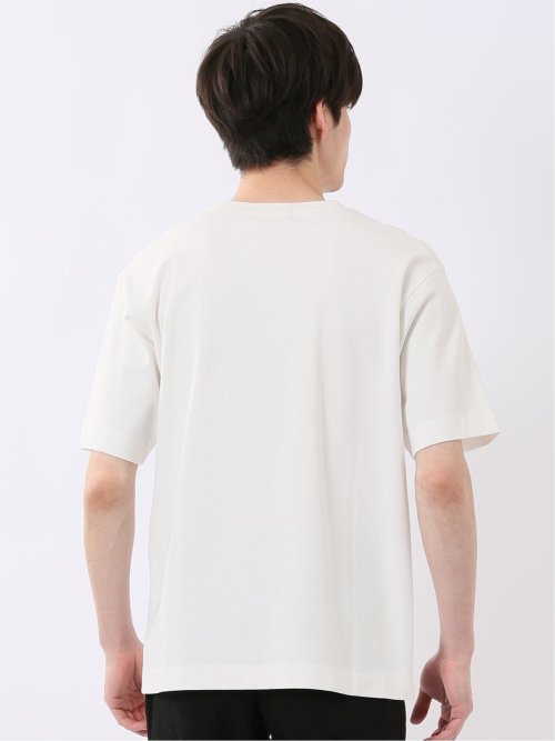 ストレッチ 接触冷感 抗菌防臭 UV シルケットポンチ 綿混 クルーネック 半袖 Tシャツ メンズ