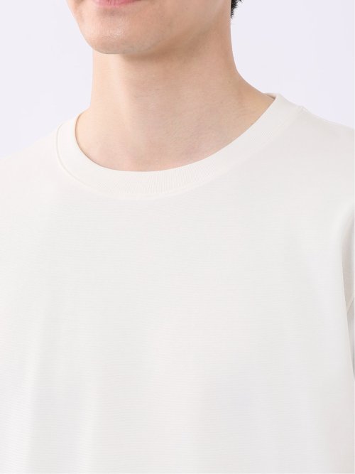 ストレッチ 接触冷感 抗菌防臭 UV シルケットポンチ 綿混 クルーネック 半袖 Tシャツ メンズ