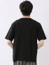 ストレッチ 接触冷感 抗菌防臭 UV シルケットポンチ 綿混 クルーネック 半袖 Tシャツ メンズ