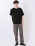 ストレッチ 接触冷感 抗菌防臭 UV シルケットポンチ 綿混 クルーネック 半袖 Tシャツ メンズ