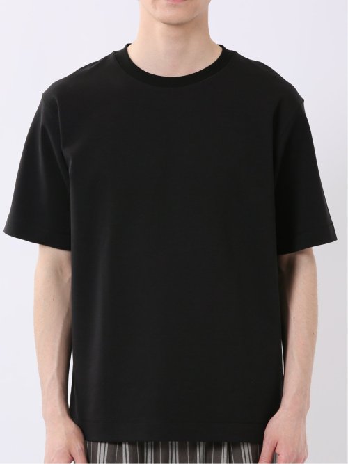 ストレッチ 接触冷感 抗菌防臭 UV シルケットポンチ 綿混 クルーネック 半袖 Tシャツ メンズ