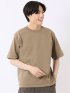 ストレッチ 接触冷感 抗菌防臭 UV シルケットポンチ 綿混 クルーネック 半袖 Tシャツ メンズ