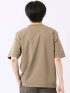 ストレッチ 接触冷感 抗菌防臭 UV シルケットポンチ 綿混 クルーネック 半袖 Tシャツ メンズ