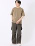 ストレッチ 接触冷感 抗菌防臭 UV シルケットポンチ 綿混 クルーネック 半袖 Tシャツ メンズ