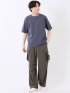 接触冷感 ストレッチ シルケットポンチ クルーネック 半袖 Tシャツ
