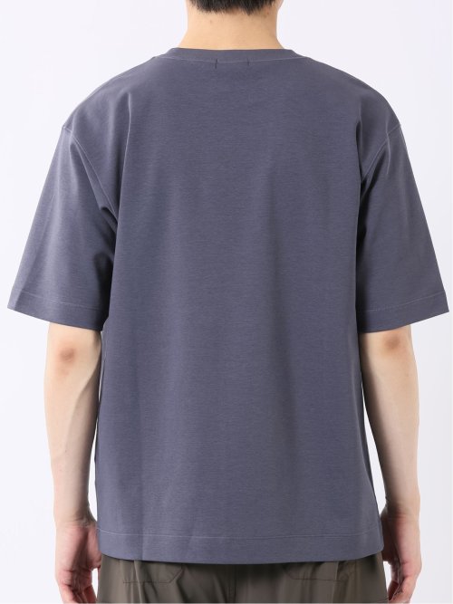接触冷感 ストレッチ シルケットポンチ クルーネック 半袖 Tシャツ