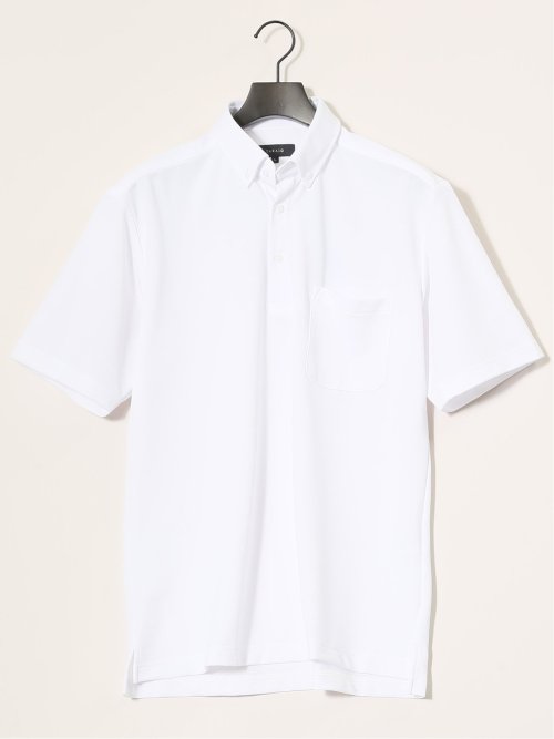 Biz フィールドセンサー ボタンダウン半袖 ビズポロ