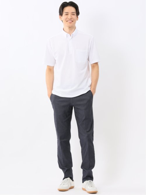 Biz フィールドセンサー ボタンダウン半袖 ビズポロ