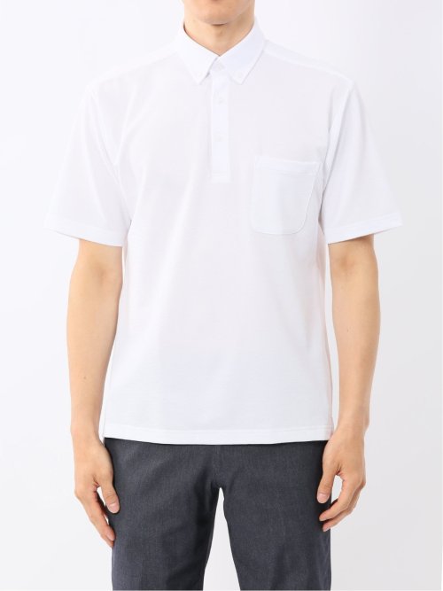 Biz フィールドセンサー ボタンダウン半袖 ビズポロ