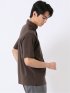 ストレッチ 接触冷感 抗菌防臭 UV シルケットポンチ 綿混 ボタンダウン 半袖 ポロシャツ メンズ