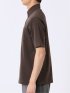 ストレッチ 接触冷感 抗菌防臭 UV シルケットポンチ 綿混 ボタンダウン 半袖 ポロシャツ メンズ