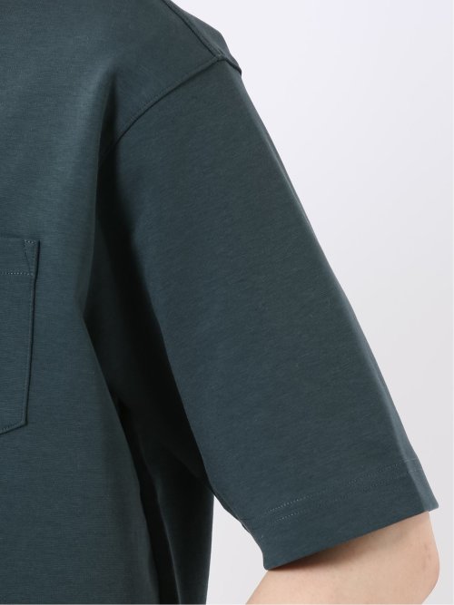 ストレッチ 接触冷感 抗菌防臭 UV シルケットポンチ 綿混 ボタンダウン 半袖 ポロシャツ メンズ