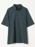 ストレッチ 接触冷感 抗菌防臭 UV シルケットポンチ 綿混 ボタンダウン 半袖 ポロシャツ メンズ