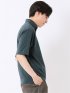 ストレッチ 接触冷感 抗菌防臭 UV シルケットポンチ 綿混 ボタンダウン 半袖 ポロシャツ メンズ