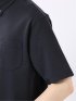 ストレッチ 接触冷感 抗菌防臭 UV シルケットポンチ 綿混 ボタンダウン 半袖 ポロシャツ メンズ