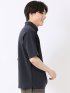 ストレッチ 接触冷感 抗菌防臭 UV シルケットポンチ 綿混 ボタンダウン 半袖 ポロシャツ メンズ