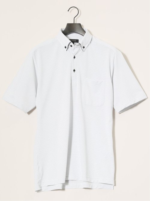 Biz フィールドセンサー ボタンダウン半袖 ビズポロ