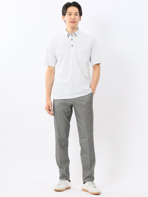 Biz フィールドセンサー ボタンダウン半袖 ビズポロ