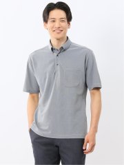 Biz フィールドセンサー ボタンダウン半袖 ビズポロ