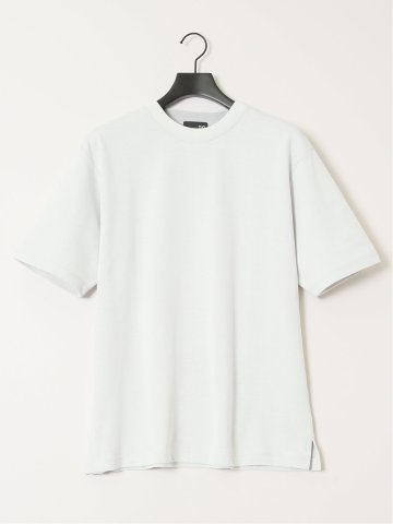 ダブルフェイス ポンチ クルーネック半袖Tシャツ