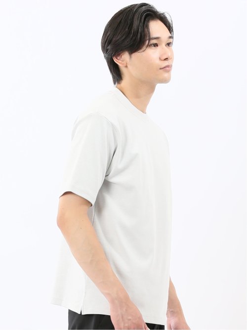 ダブルフェイス ポンチ クルーネック半袖Tシャツ