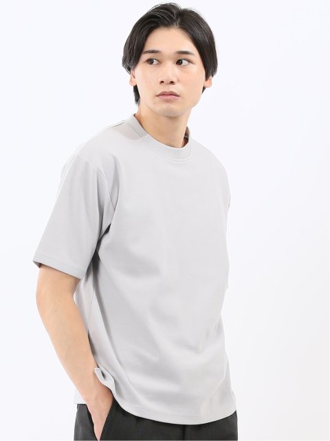 ダブルフェイス ポンチ クルーネック半袖Tシャツ