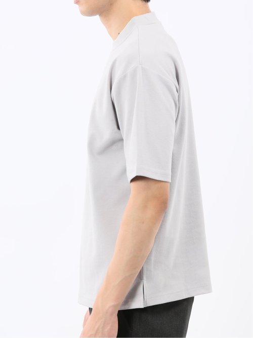 ダブルフェイス ポンチ クルーネック半袖Tシャツ