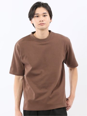 ダブルフェイス ポンチ クルーネック半袖Tシャツ