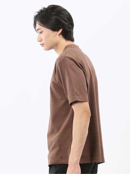 ダブルフェイス ポンチ クルーネック半袖Tシャツ