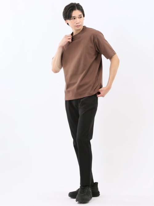 ダブルフェイス ポンチ クルーネック半袖Tシャツ