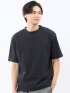 ダブルフェイス ポンチ クルーネック半袖Tシャツ