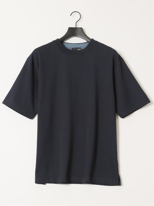 ダブルフェイス ポンチ クルーネック半袖Tシャツ