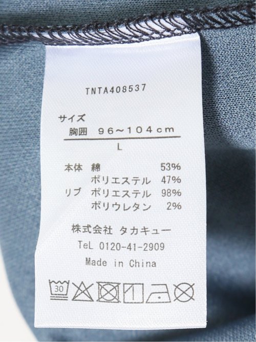 ダブルフェイス ポンチ クルーネック半袖Tシャツ