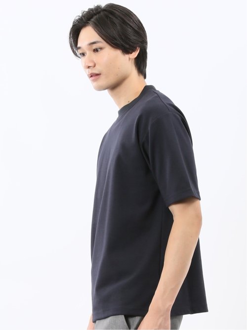 ダブルフェイス ポンチ クルーネック半袖Tシャツ