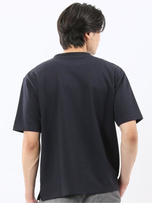 ダブルフェイス ポンチ クルーネック半袖Tシャツ