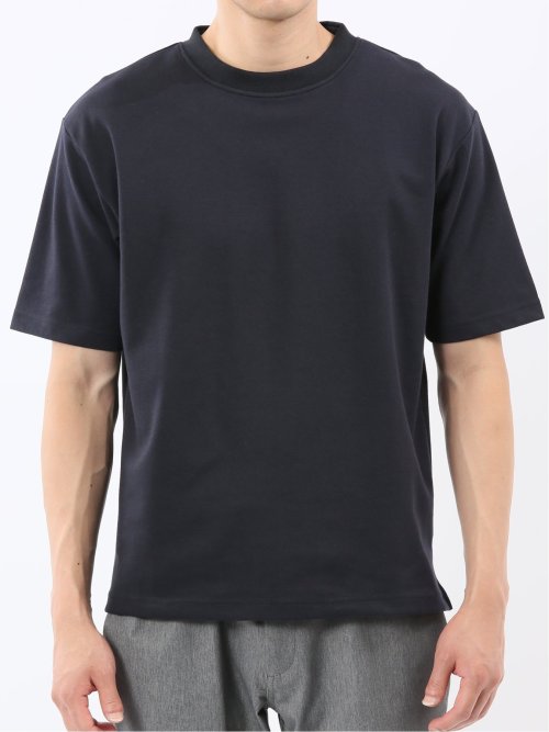 ダブルフェイス ポンチ クルーネック半袖Tシャツ