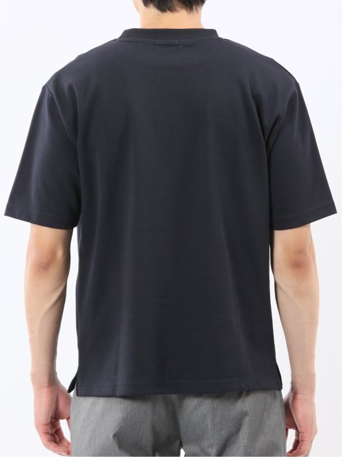 ダブルフェイス ポンチ クルーネック半袖Tシャツ