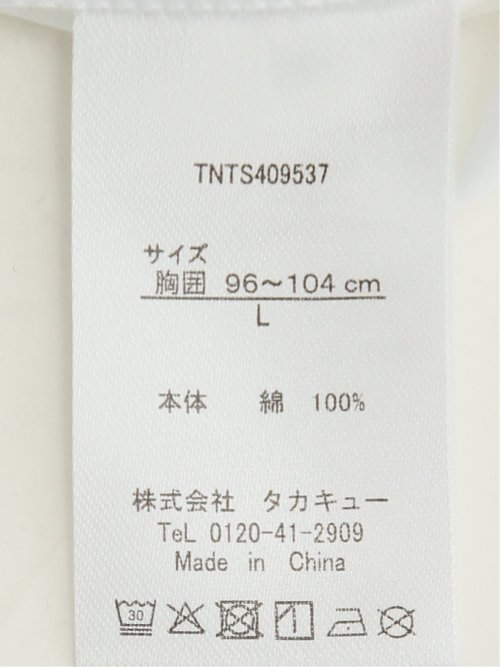 【DRESS T-SHIRT】綿ストレッチ スロープネック半袖Tシャツ