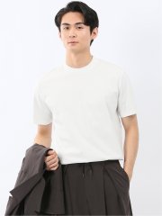 【DRESS T-SHIRT】シルケットスムス スロープネック 半袖 Tシャツ