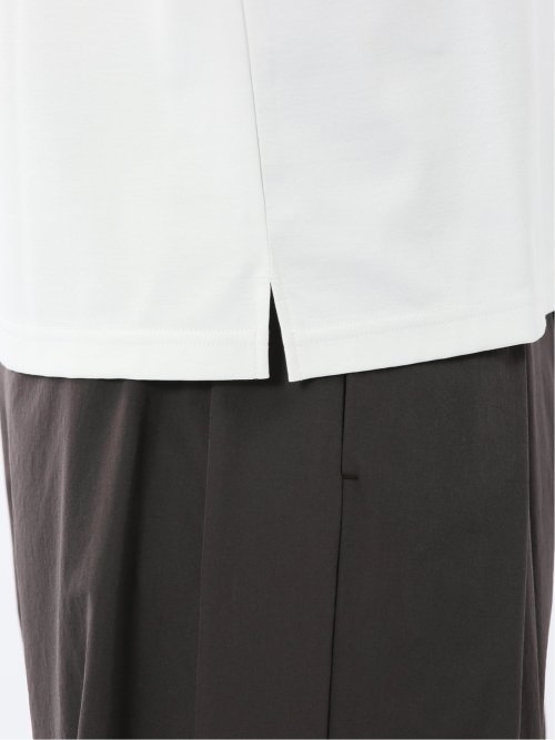 【DRESS T-SHIRT】シルケットスムス スロープネック 半袖 Tシャツ