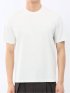 Tシャツ メンズ 半袖 ストレッチ 接触冷感 抗菌防臭 UV 綿 コットン 無地 シルケット スムス スロープネック ドレスT