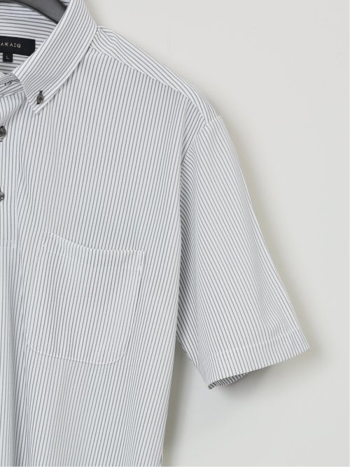 Biz クールアプリ ボタンダウン半袖 ビズポロ